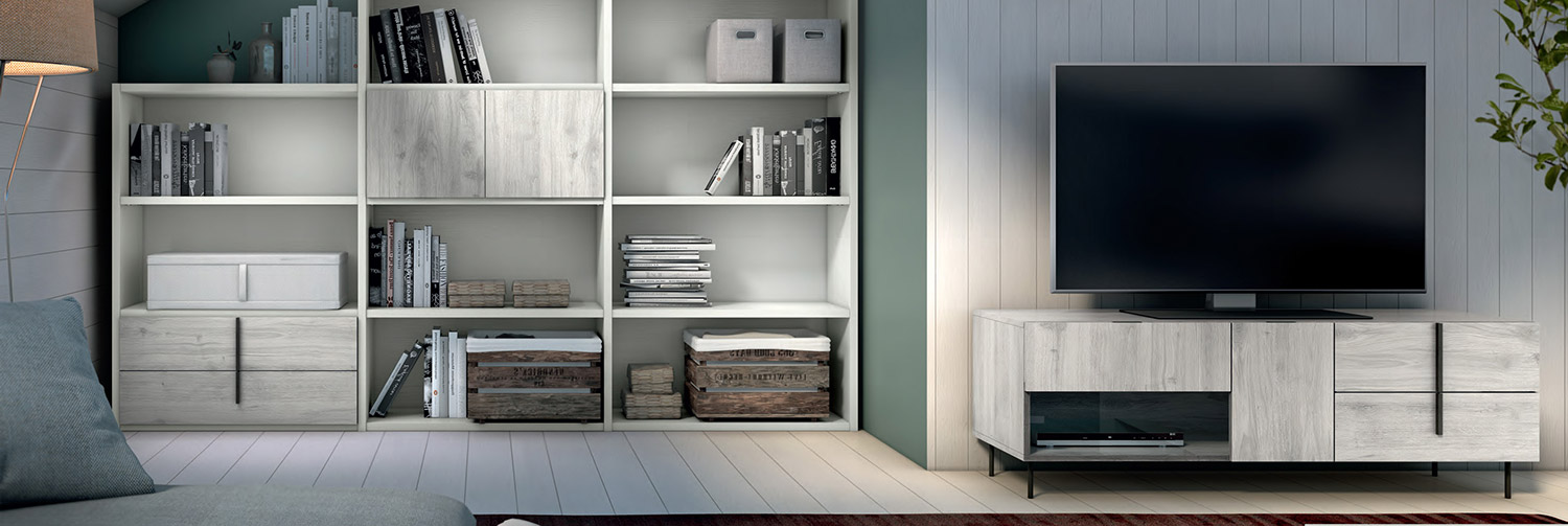 meuble TV et biblio